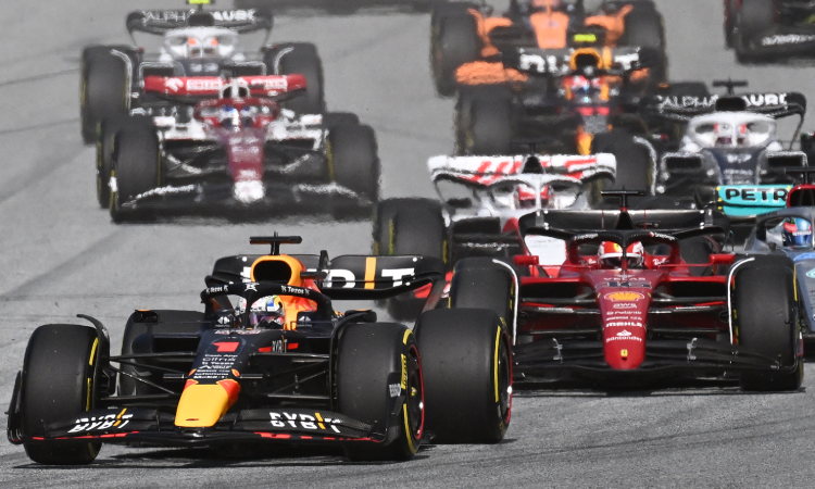 Autos de F1 en el Gran Premio de Austria 2022