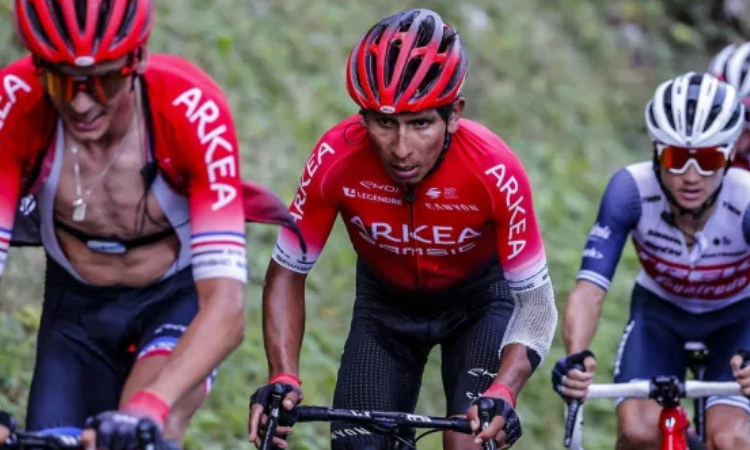 Warren Barguil y Nairo Quintana, ciclistas que hacen parte del Team Arkéa