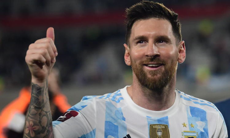 Lionel Messi, jugadores de la Selección Argentina