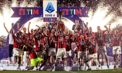 AC Milan levantando el título de la Serie A 2022-2023