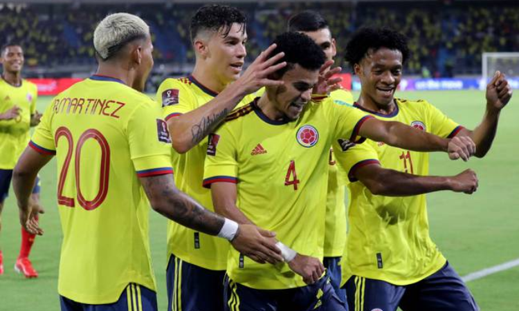 Jugadores de la Selección Colombia