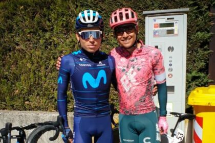 Esteban Chaves y Einer Rubio, dos de los colombianos que estarán en el Tour de Langkawi 2022