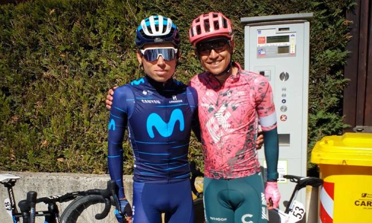 Esteban Chaves y Einer Rubio, dos de los colombianos que estarán en el Tour de Langkawi 2022