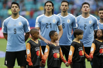 Jugadores de la Selección de Uruguay