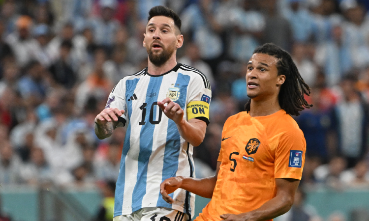 Jugadores de Argentina y Países Bajos
