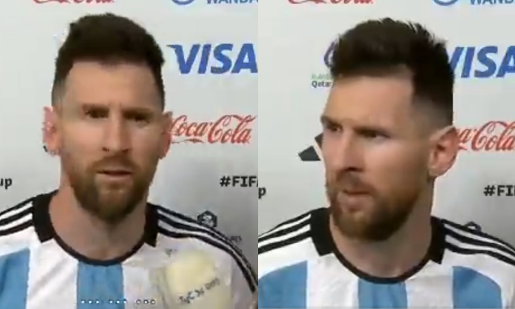 Lionel Messi Que miras bobo Holanda