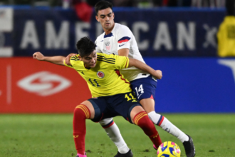 Jugadores de Colombia y Estados Unidos