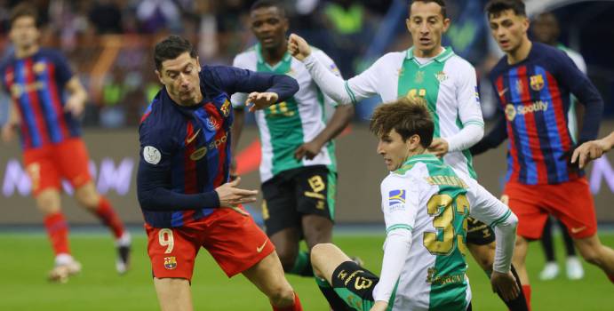 Real Betis Vs Barcelona Por Semifinales De Supercopa De España