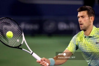 Djokovic sufrió pero ganó su 1.º  encuentro en el Torneo de Dubai