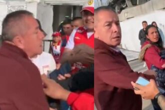 Hinchas de Santa Fe encararon a Eduardo Méndez