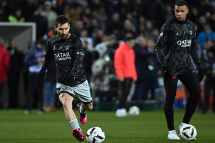 Lionel Messi y Kylian Mbappé