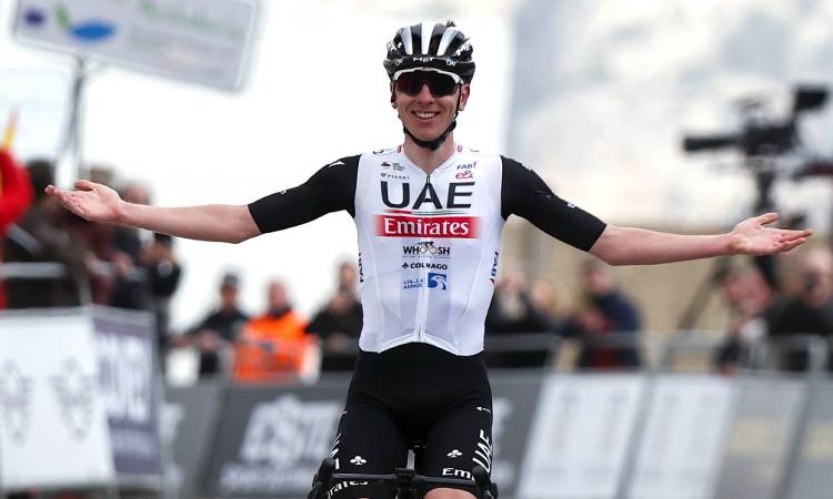 Pogacar ganó la etapa 1 de la Vuelta a Andalucía 2023