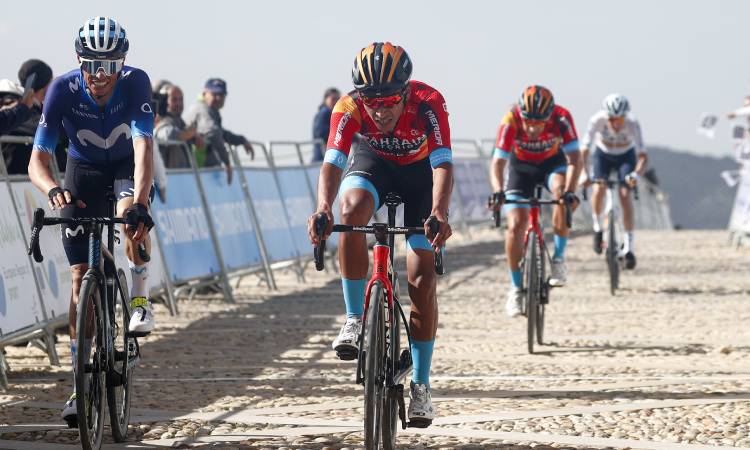 Santiago Buitrago ocupó la tercera posición en la etapa 2 de la Vuelta a Andalucía