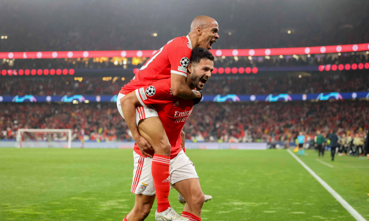 Benfica liquidó a Brujas y se clasificó a los cuartos de Champions League