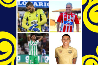 Los partidos que se perderán Quintero, Palacio, Montero y Castaño