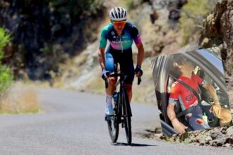 Miguel Ángel López sufrió una caída que lo llevó a abandonar el Tour de Gila 2023