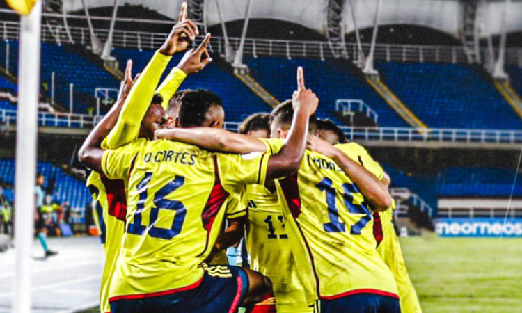 Jugadores de la Selección Colombia Sub-20