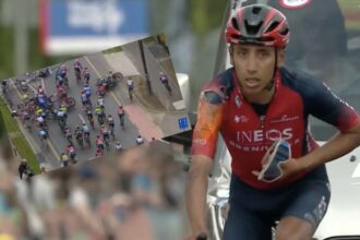 Egan Bernal se cayó en la etapa 1 del Tour de Hungría y Álvaro Hodeg hizo Top 10