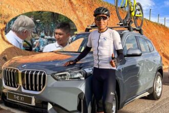 Nairo Quintana fue visto en la previa de la etapa 4 de la Vuelta a España