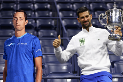 Novak Djokovic y Daniel Galán