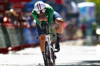 Filippo Ganna fue el más veloz en la crono de la etapa 10 de la Vuelta a España 2023