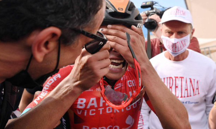 Einer Rubio, ciclista de Bahrain