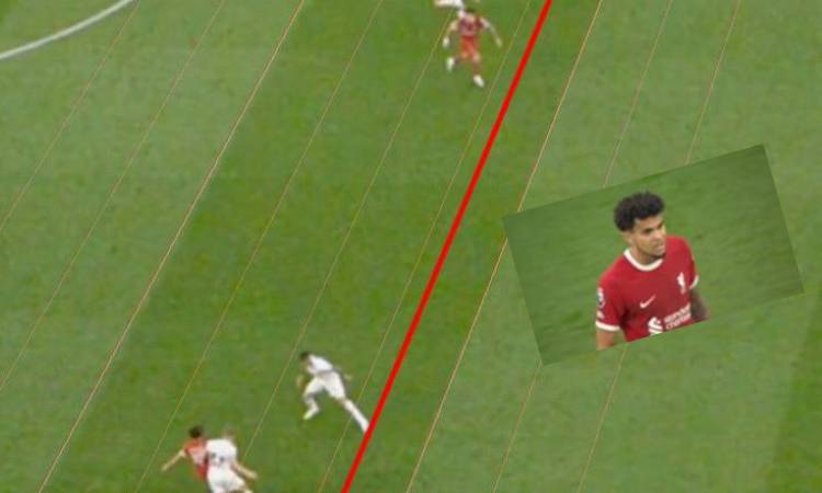 Gol anulado a Luis Díaz en el Tottenham vs Liverpool
