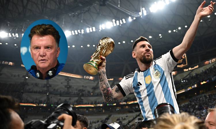 Van Gaal insinuó que le regalaron el Mundial de Catar a Messi