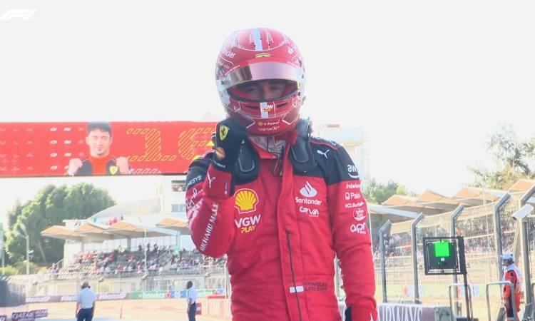 Charles Leclerc se quedó con la pole position del GP de México