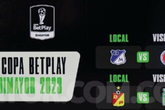Programación semifinales ida y vuelta Copa BetPlay 2023