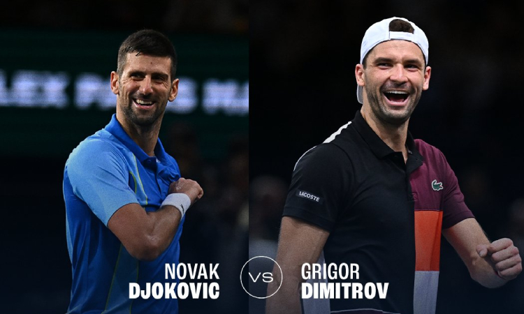 Djokovic y Dimitrov jugarán la final del Masters 1000 de París-Bercy