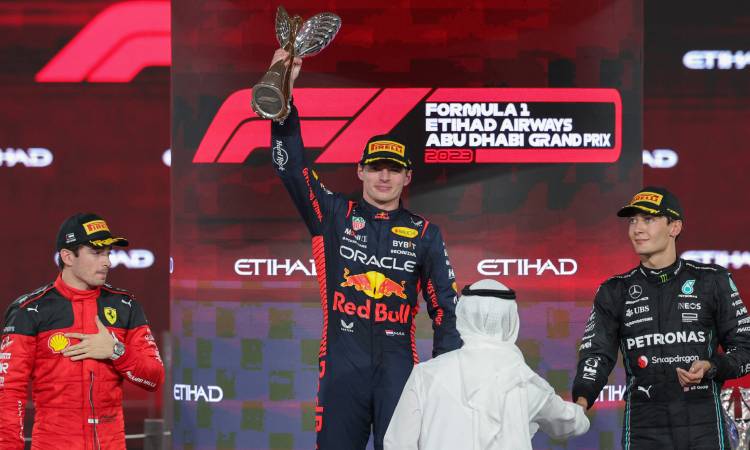 Max Verstappen ganó la última carrera del año, el GP de Abu Dabi