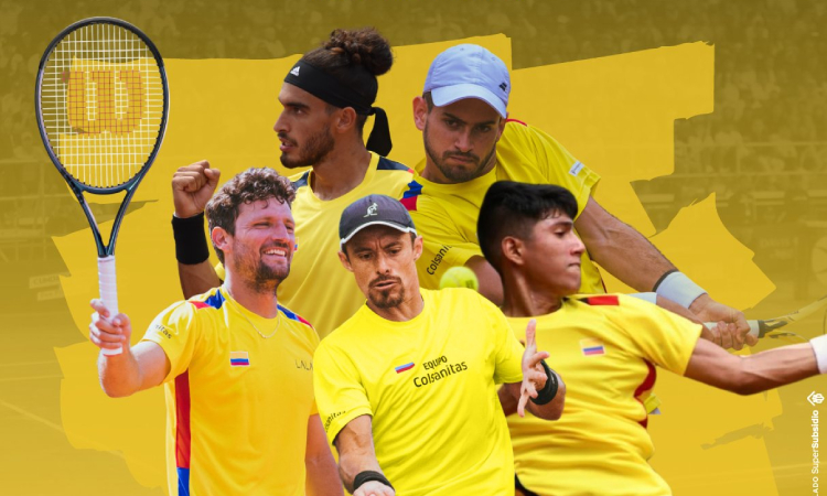 Colombia revela su nómina para enfrentar a Luxemburgo por Copa Davis