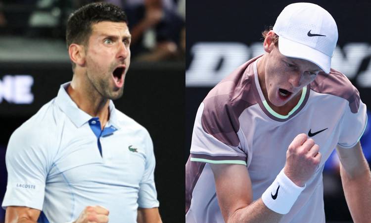 Djokovic y Sinner, a un paso de cruzarse en el Abierto de Australia