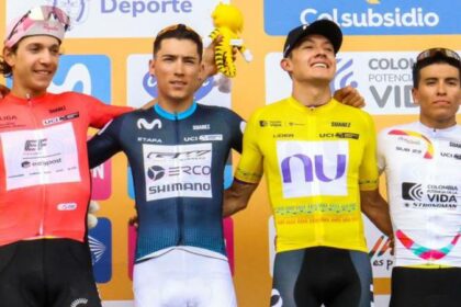 Alejandro Osorio y Rodrigo Contreras tras etapa 3 Tour Colombia
