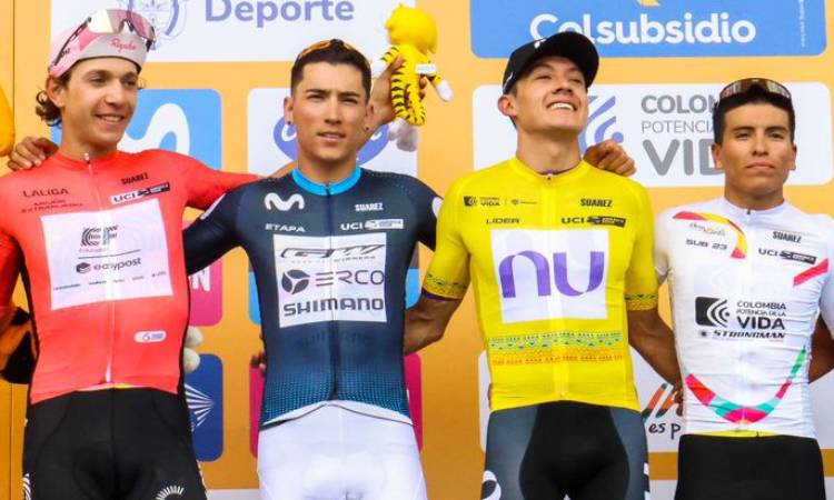 Alejandro Osorio y Rodrigo Contreras tras etapa 3 Tour Colombia