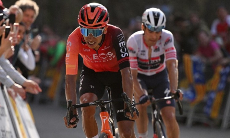 Egan Bernal terminó segundo en la sexta etapa de la Vuelta a Cataluña