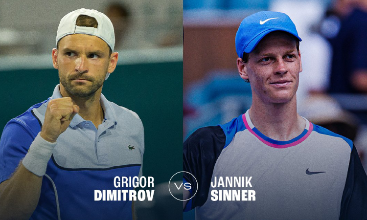 Jannik Sinner y Grigor Dimitrov jugarán la final de Miami 2024