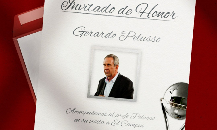 Gerardo Pelusso será invitado de honor para el partido Santa Fe vs. Nacional