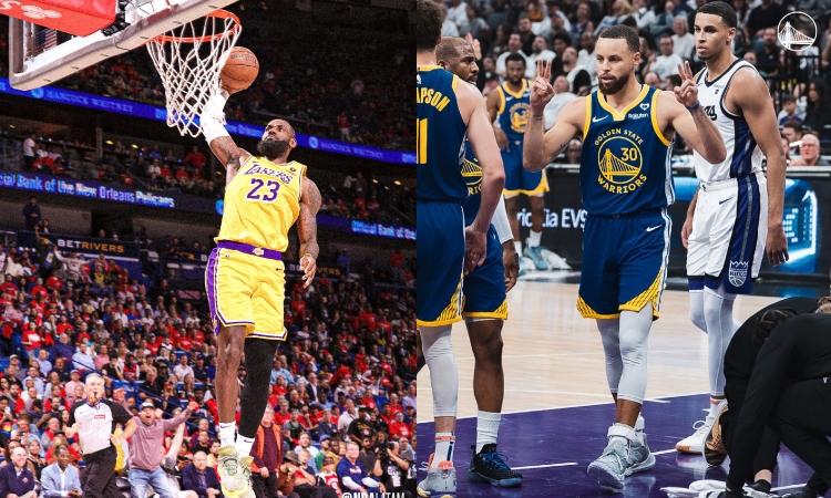 Los Warriors de Curry eliminados en repesca a playoffs y Lakers sacan boleto