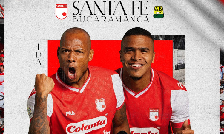 Convocatoria de Santa Fe frente a Bucaramanga por Copa BetPlay
