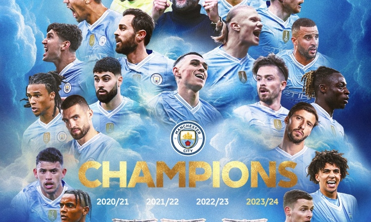 Manchester City es campeón de la Premier League