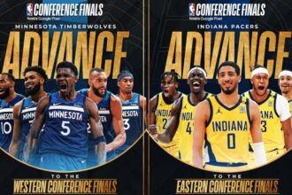 Minnesota y Pacers avanzan a la finales de conferencia de la NBA