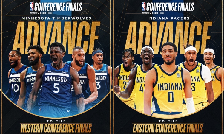 Minnesota y Pacers avanzan a la finales de conferencia de la NBA
