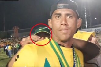 Hincha de Atlético Bucaramanga le robó la medalla a Carlos Henao