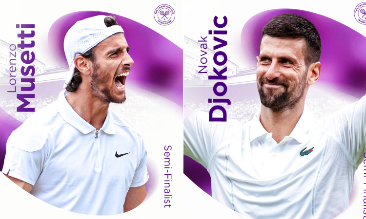 Djokovic enfrentará a Musetti en semifinales de Wimbledon 2024