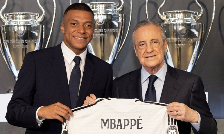 Real Madrid presentó a Kylian Mbappé