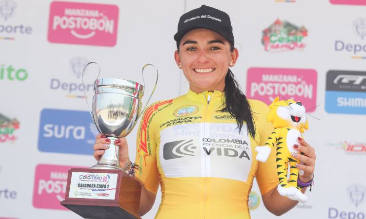 Etapa 2 Vuelta a Colombiana Femenina: Paula Carrasco la ganó