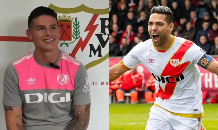 James Rodríguez y un mensaje a Falcao en Rayo Vallecano