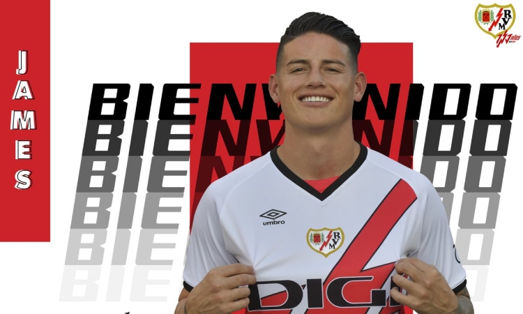 Oficial: James Rodríguez es nuevo jugador del Rayo Vallecano